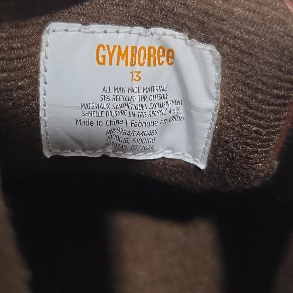 Gymboree Brown Kids Boots with Velcro Straps. Size 13